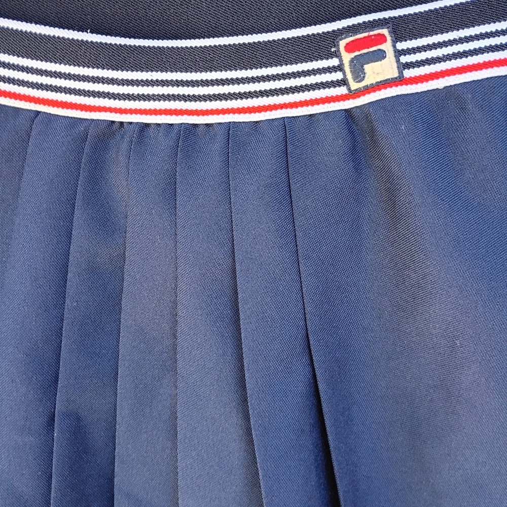 Fila Tennis Skort Blue Pleated Mini Skirt Pickleball Athletic Womens Size S